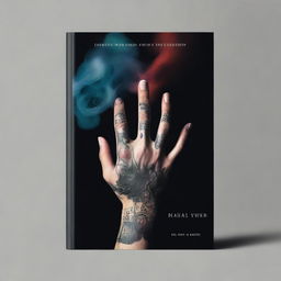 A book cover featuring a man's hand adorned with tattoos