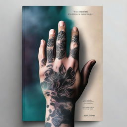 A book cover featuring a man's hand adorned with tattoos