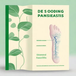 Design a book cover for a book titled 'Decoding Plantar Fasciitis'