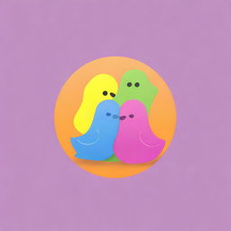 Create a logo for a friendship application named 'Peeps'