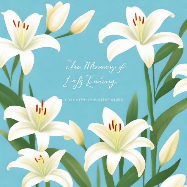 Generate a book cover with the title 'In the Memory of Lilies'