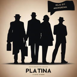 Generate a movie poster for a film named 'PLATINA'