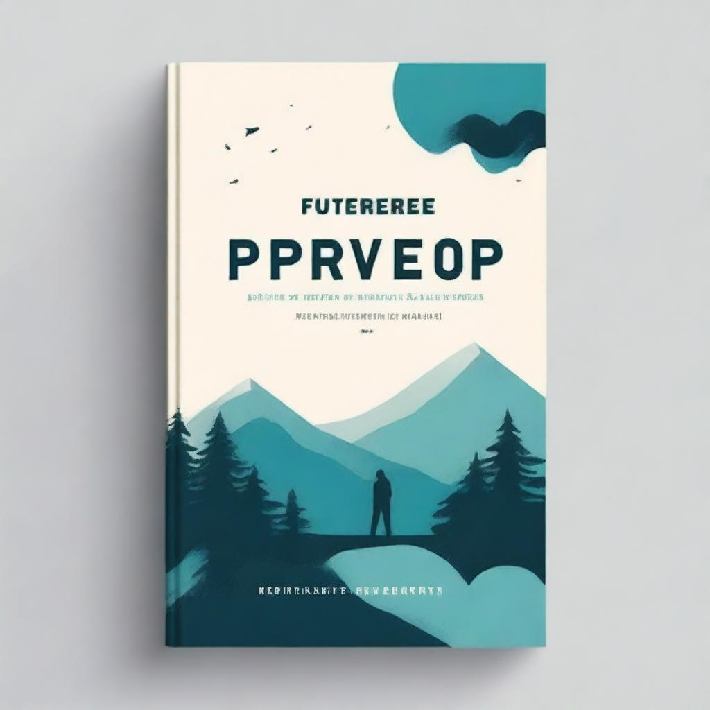 Craft a serene book cover for "Futureproof: Navigating Tomorrow's World"