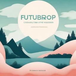 Craft a serene book cover for "Futureproof: Navigating Tomorrow's World"