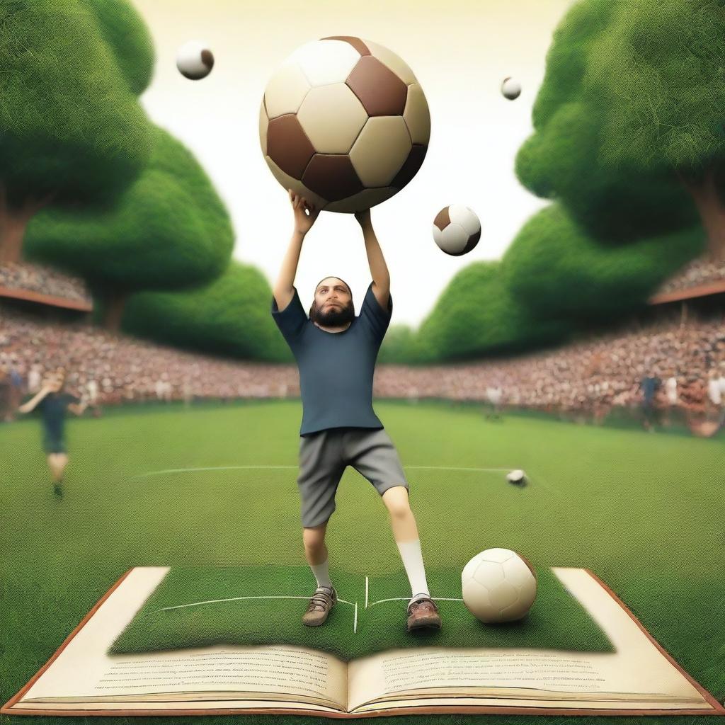 Imagine books playing football without legs