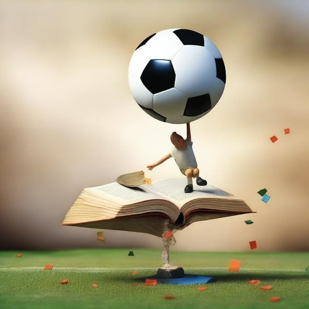 Imagine books playing football without legs