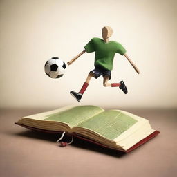 Imagine books playing football without legs