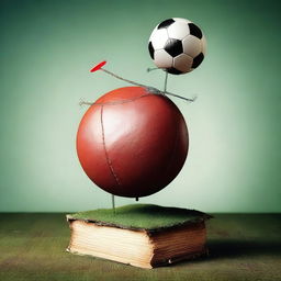 Books playing football