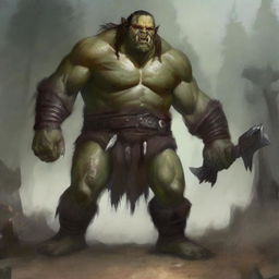 A huge, giant, and terrifying orc