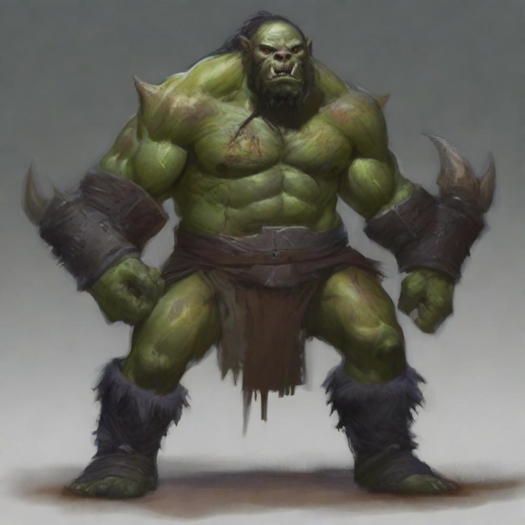 A huge, giant, and terrifying orc