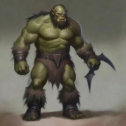 A huge, giant, and terrifying orc