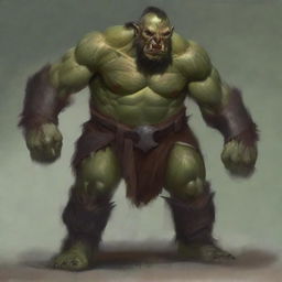 A huge, giant, and terrifying orc