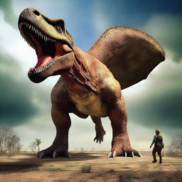 A huge, giant, and terrifying T-Rex