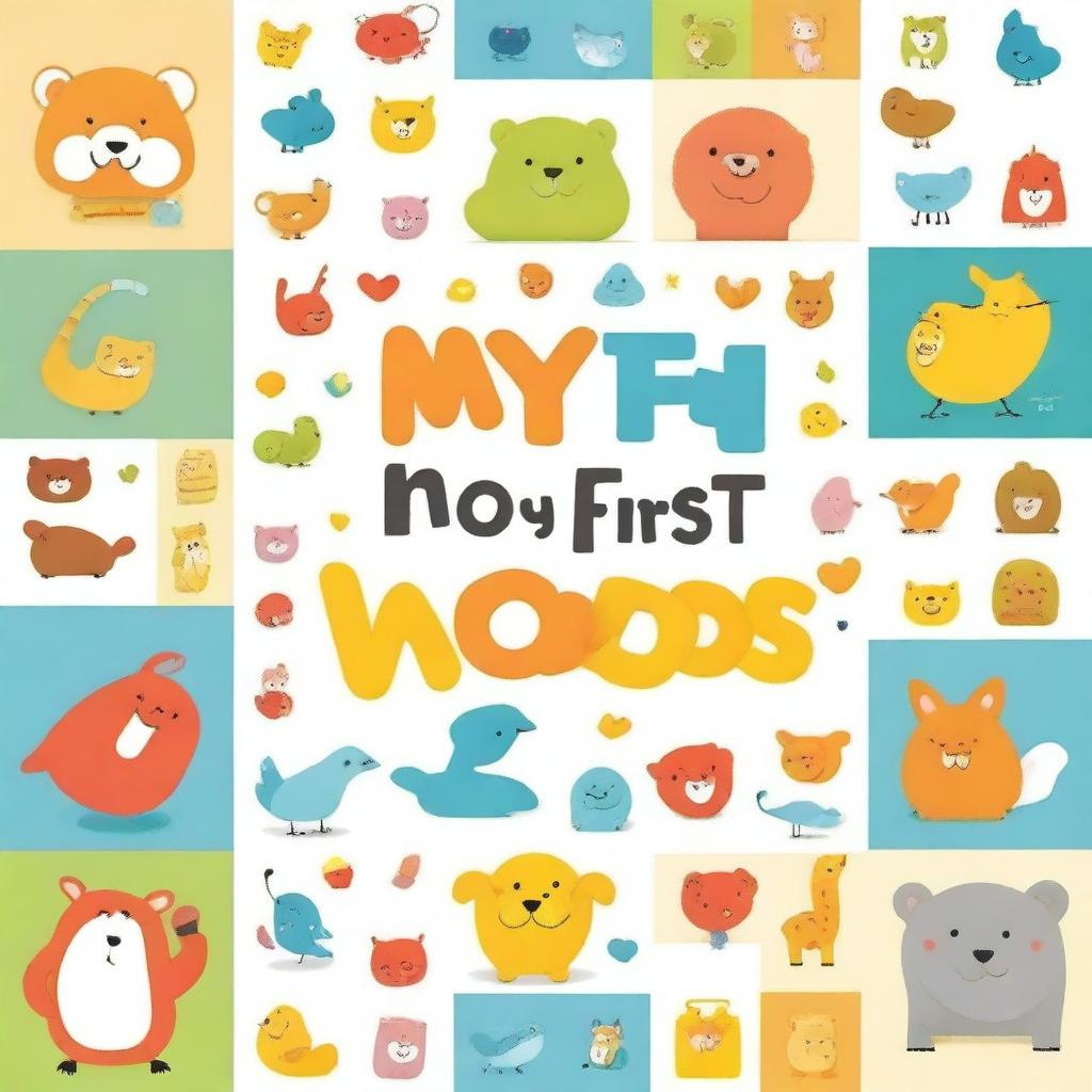 Create a cover for a box set titled 'My First Words'