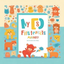 Create a cover for a box set titled 'My First Words'