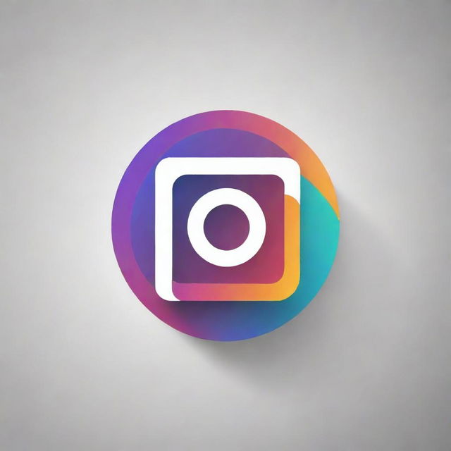 An attractive, spherical logo for an Instagram profile of a graphic designer. This logo utilizes the letters 'LS' in its spelling and embodies cutting-edge graphic design aesthetics.