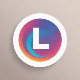 An attractive, spherical logo for an Instagram profile of a graphic designer. This logo utilizes the letters 'LS' in its spelling and embodies cutting-edge graphic design aesthetics.