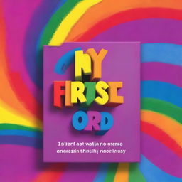 Create a front cover titled 'My First Words' for a box set design