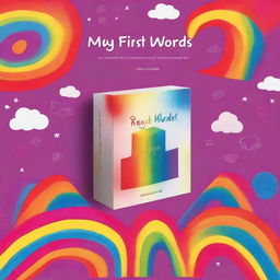 Create a front cover for a box set design titled 'My First Words'