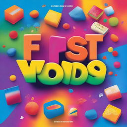 Create a front cover for a box set design titled 'My First Words'