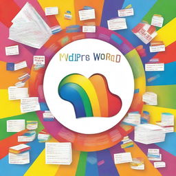 Create a front cover for a box set design titled 'My First Words'