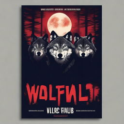 Create a movie poster for a film titled 'Wolfpack'