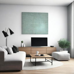 Redesign and redecorate the room in the provided image using artificial intelligence to create a modern and aesthetically pleasing environment