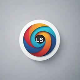 A professional and creatively advanced logosphere design for a logo designer, incorporating the letters 'LS'. The logo displays cutting-edge graphic design techniques, exuding a next-level creative and professional appearance.