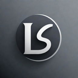 A professional and creatively advanced logosphere design for a logo designer, incorporating the letters 'LS'. The logo displays cutting-edge graphic design techniques, exuding a next-level creative and professional appearance.