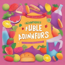 Design a colorful and playful cover page for the topic 'Edible Adventures'