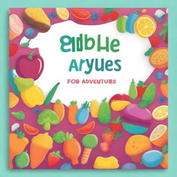 Design a colorful and playful cover page for the topic 'Edible Adventures'