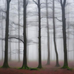 Generate an image showcasing the Black Forest of Germany under a gentle rain shower