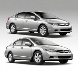 Generate an image of a Honda Civic LX from the year 2009