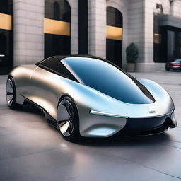 A futuristic luxury car that showcases advanced technology and sleek design