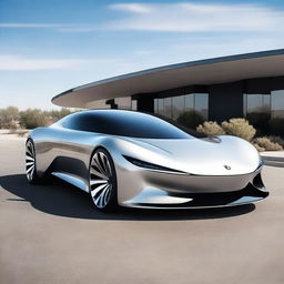 A futuristic luxury car that showcases advanced technology and sleek design