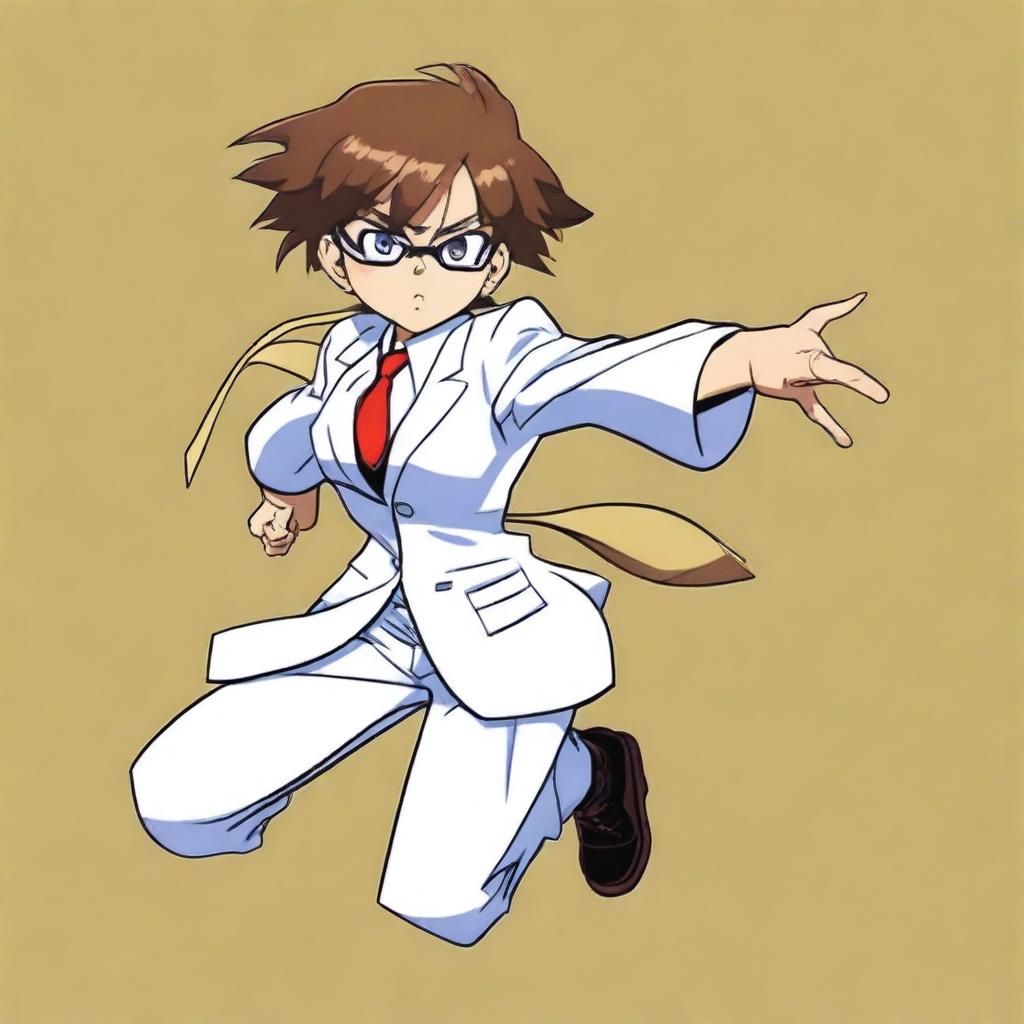 Create an image of Haibara from Detective Conan in a dynamic pose.