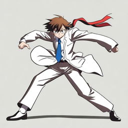 Create an image of Haibara from Detective Conan in a dynamic pose.