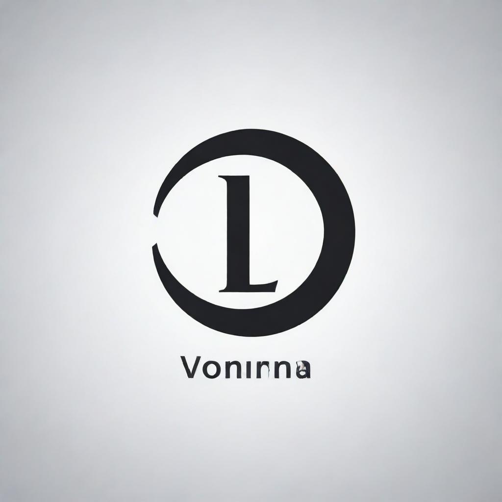 Design a professional logo representing the volume of a sphere using the letter 'L'. The logo should be unique, cleverly designed and carry a contemporary aesthetic.