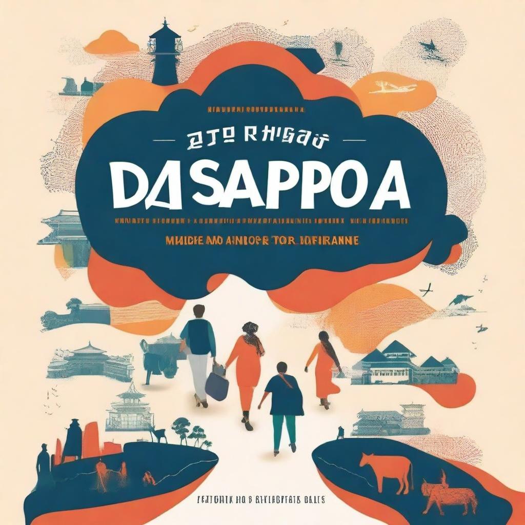 Design a modern book cover for the title 'Diaspora Journey: Philippine Migration and Diaspora Narratives'