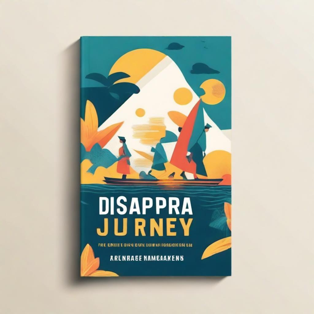 Design a modern book cover for the title 'Diaspora Journey: Philippine Migration and Diaspora Narratives'