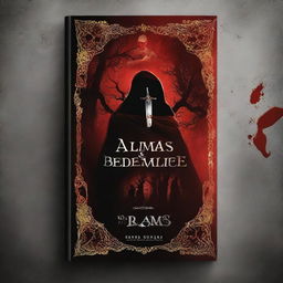 Create a captivating book cover for a story named 'Almas de Sangue'