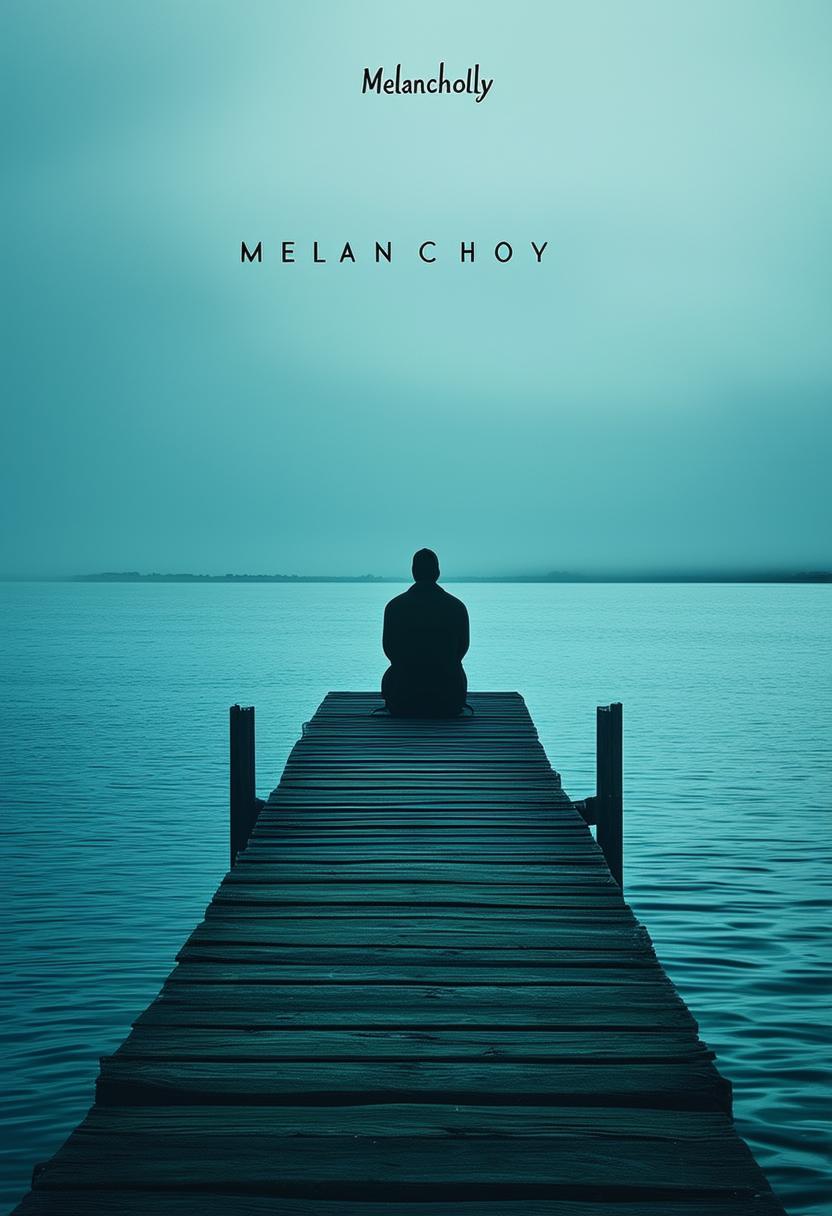 This is a book cover for a book titled 'Melancholy'