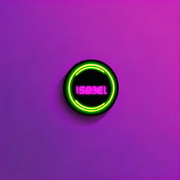 Create an image featuring the name 'Isabel' illuminated by a neon-style glow.
