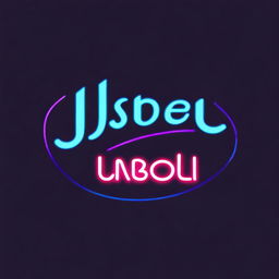 Create an image featuring the name 'Isabel' illuminated by a neon-style glow.