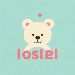 Generate an image of the name 'Isabel' artistically written. Add a heart and a teddy bear to compliment the name.