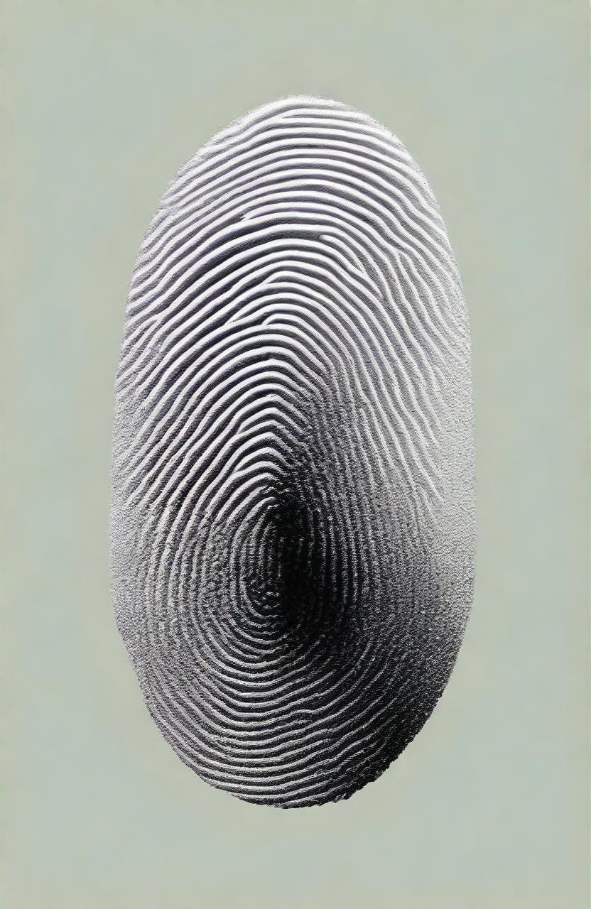 Create a black book cover with a close-up image of a grey fingerprint. The book is titled 'The Crimes of Bundy'.