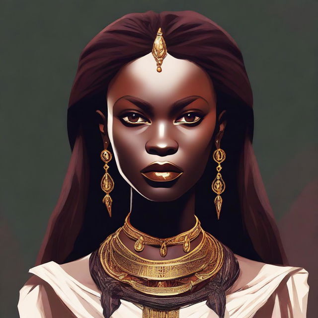 Create an image of Jamila, the first Vampire to walk the earth