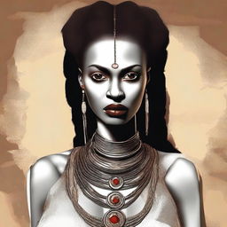 Create an image of Jamila, the first Vampire to walk the earth