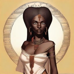 Create an image of Jamila, the first Vampire to walk the earth