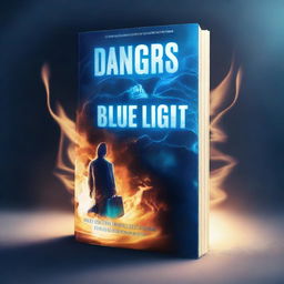 Create a book cover for a book titled 'The Dangers of Blue Light'